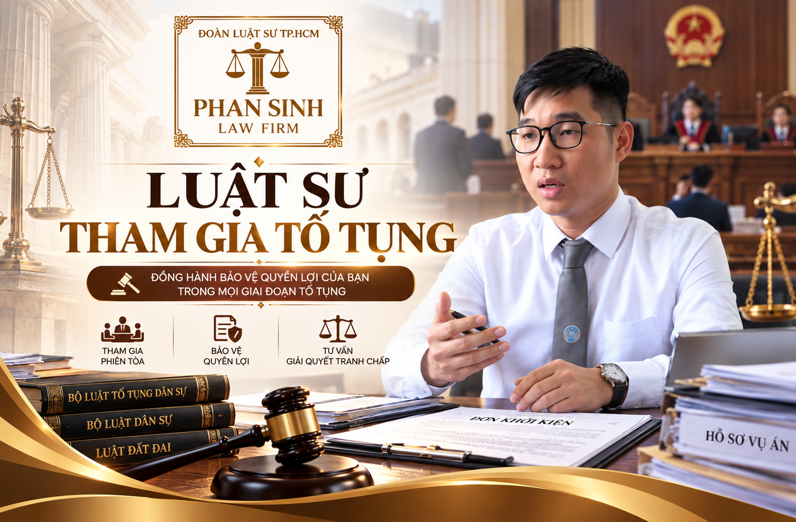 Luật sư tham gia tố tụng: vai trò và trách nhiệm chính